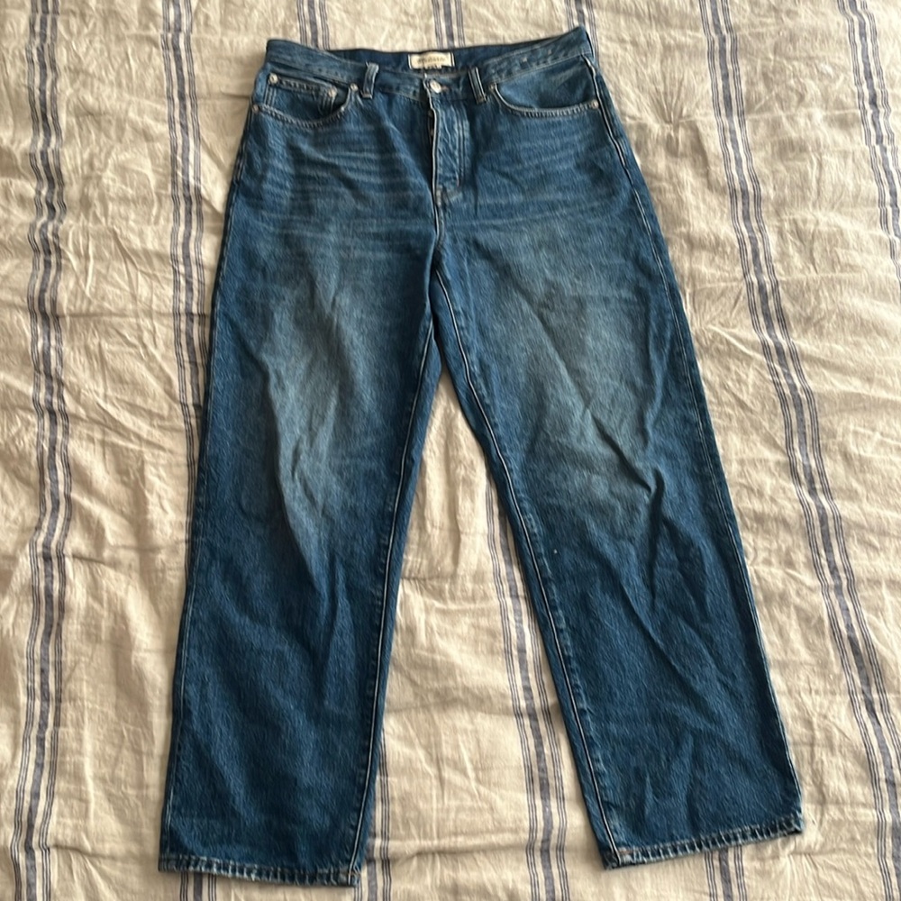 Madewell low slung straight leg jeans